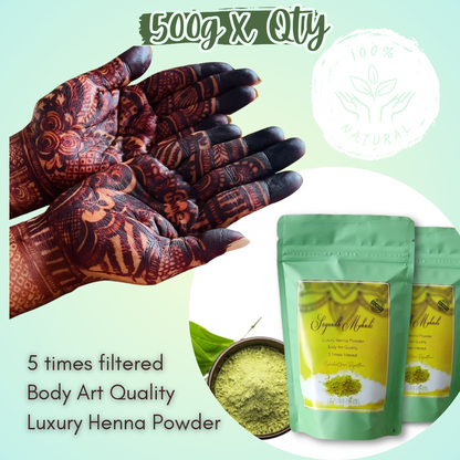 Sugandh Mehndi Luxury Henna Powder (500gxQty)