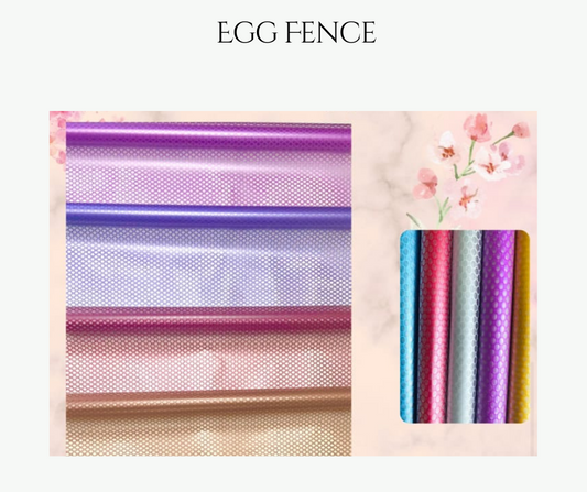 Egg Fence Cellophane Wrap (frozen)