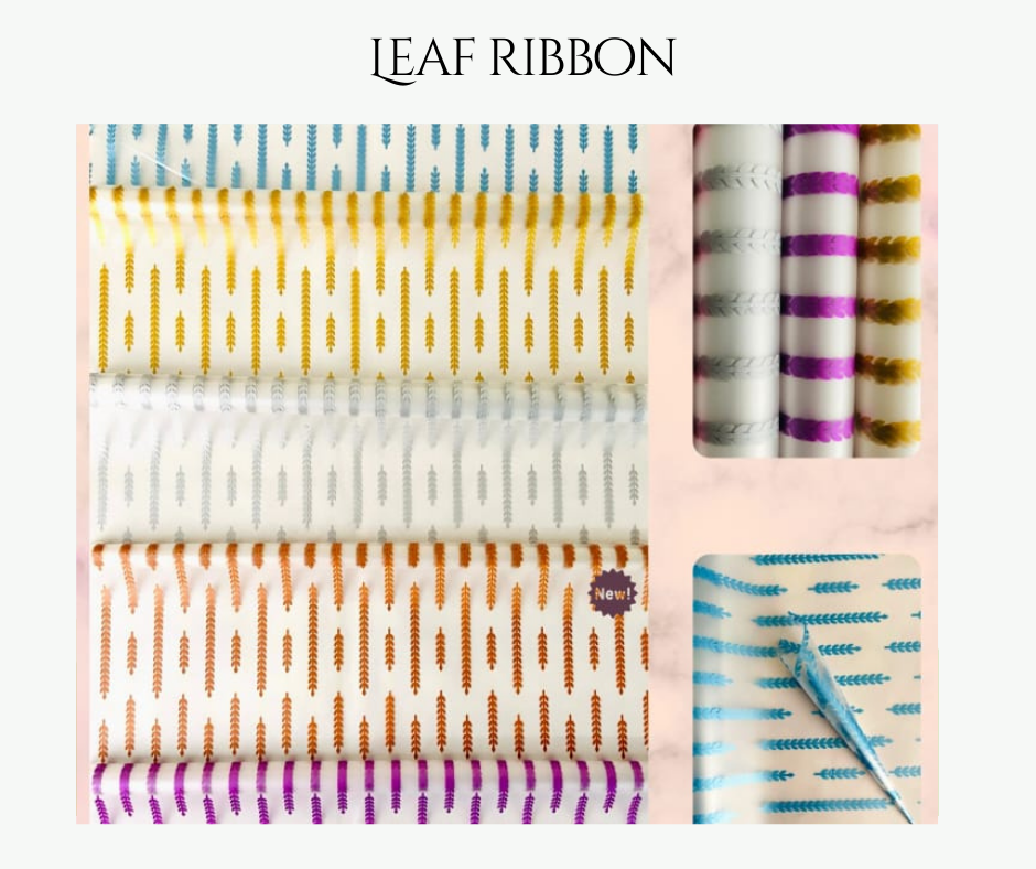 Leaf Ribbon Cellophane Wrap (forzen)