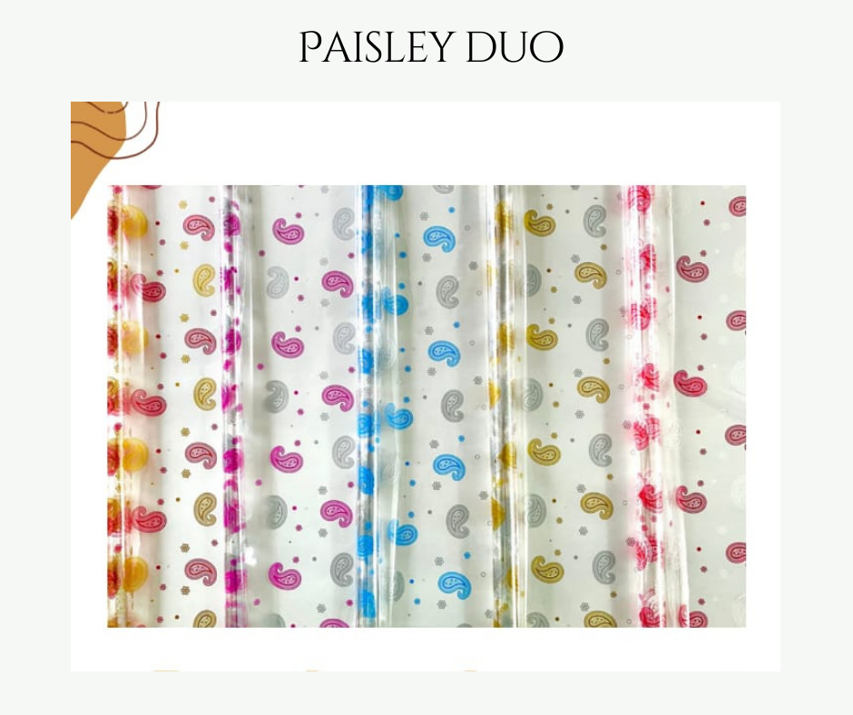 Paisley Duo Cellophane Wrap