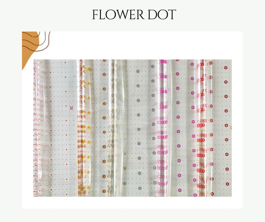 Flower Dot Cellophane Wrap