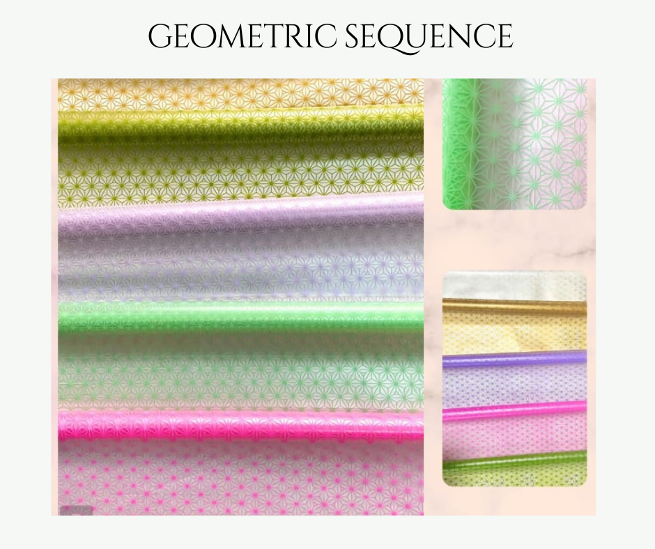 Geometric Sequence Cellophane Wrap (frozen)