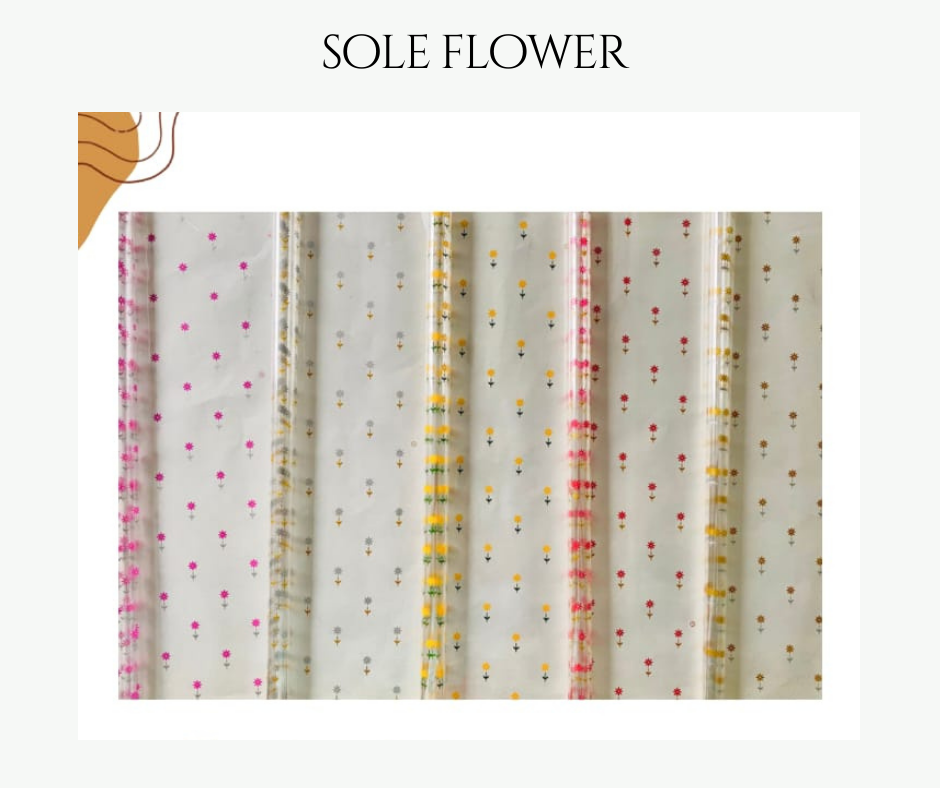 Sole Flower Cellophane Wrap